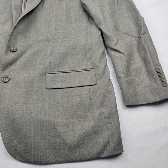 Joseph & Feiss 100% wool check sportscoat executive fit - Picture 2 of 5